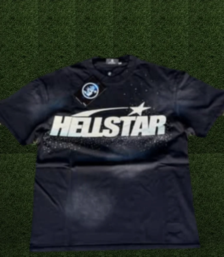 Black Hatstar graphic tee on turf